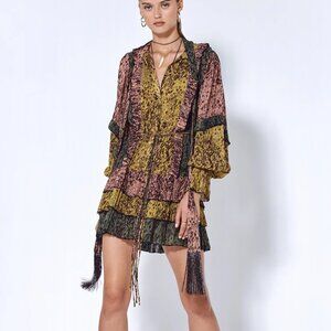 Alexis Ambar Animal Printed Dress in Amazonian sz XS
